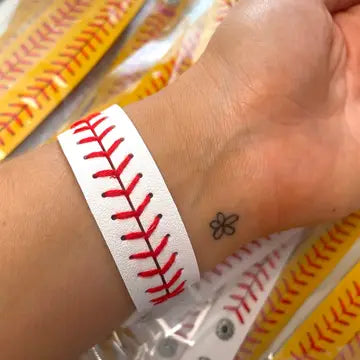 Baseball or Softball Leather Bracelet