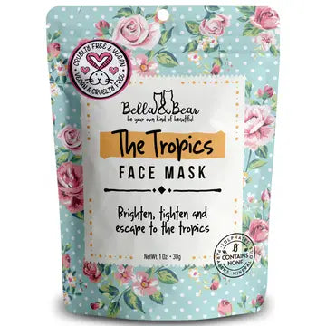 Tropics Face Mask - Vegan & Cruelty-Free Mini | Travel