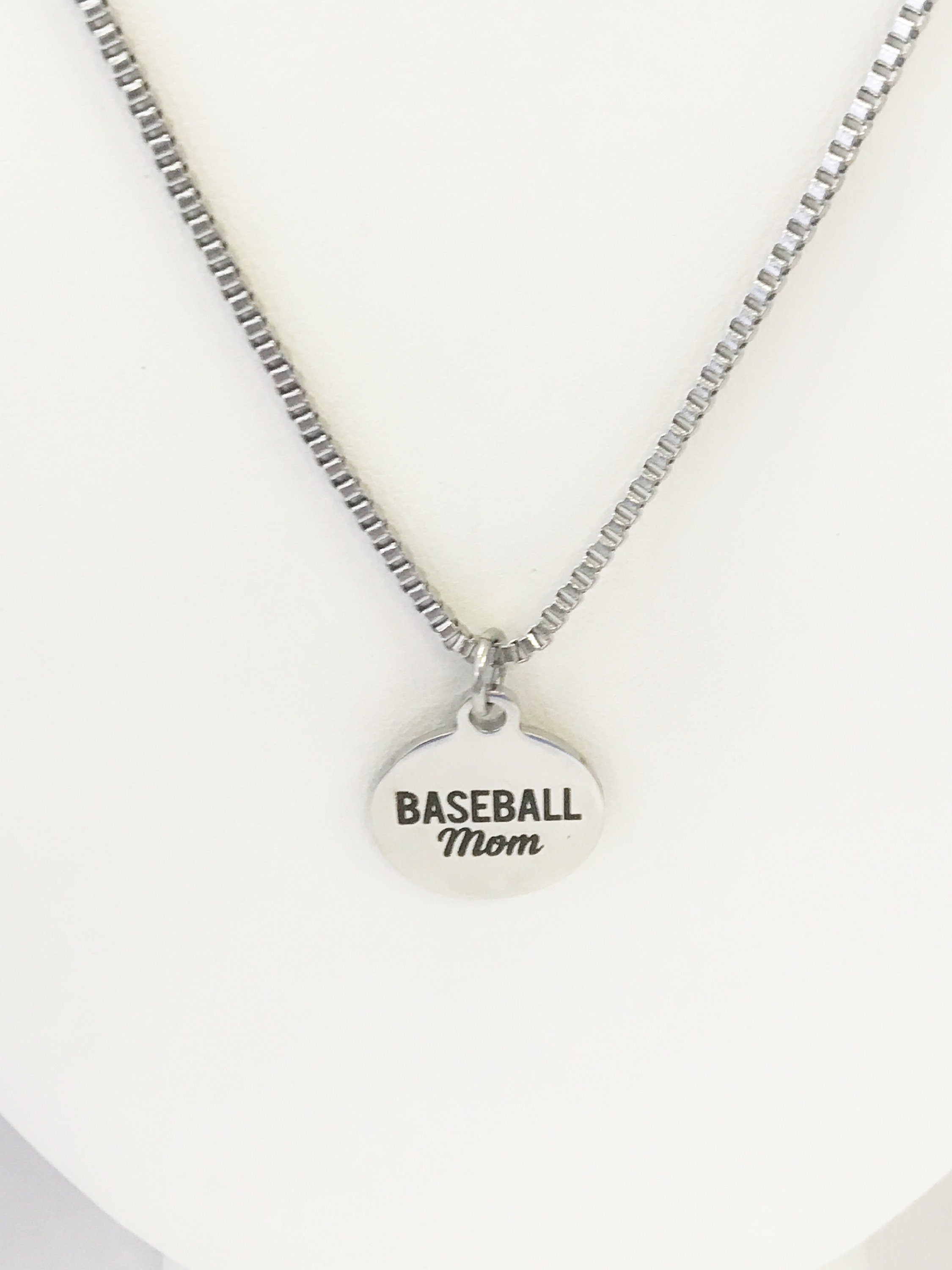 Baseball Mom Gifts, Baseball Mom Necklace, Baseball Mom Jewelry, Mother's Day Gifts, Proud Baseball Mom Gifts - The Everyday Things Boutique