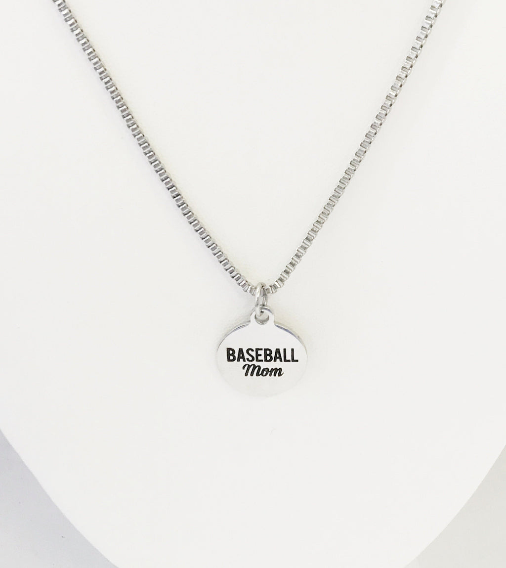 Baseball Mom Gifts, Baseball Mom Necklace, Baseball Mom Jewelry, Mother's Day Gifts, Proud Baseball Mom Gifts - The Everyday Things Boutique