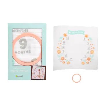 Boutique Floral [Watch- Me- Grow] Milestone Blanket - The Everyday Things Boutique