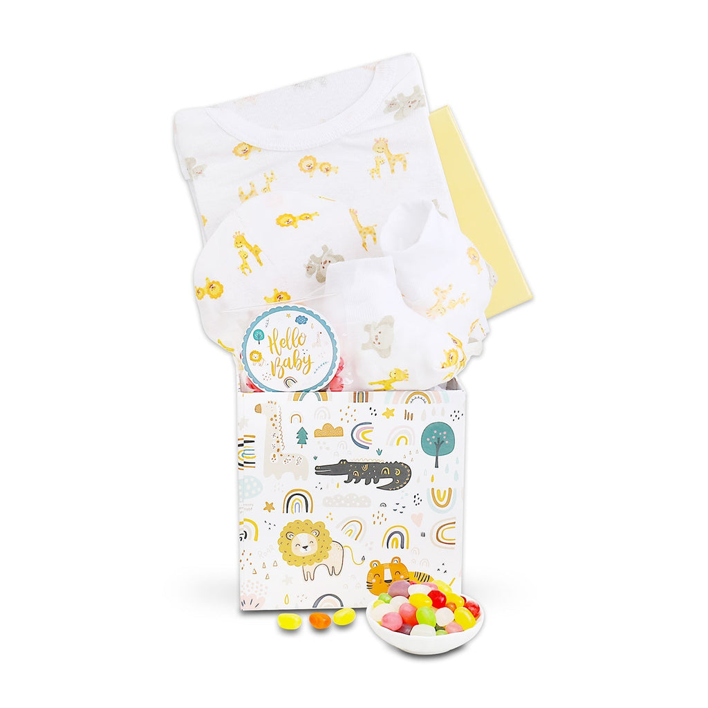 It's a Jungle Out There New Baby Gift Basket - The Everyday Things Boutique