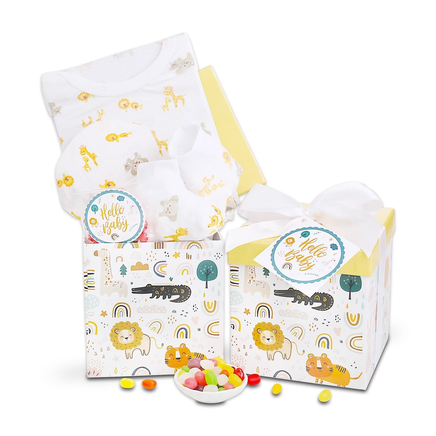 It's a Jungle Out There New Baby Gift Basket - The Everyday Things Boutique