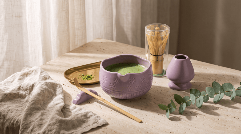 Matcha Whisk Set — Bamboo Chasen + Ceramic Chawan Gift Set - The Everyday Things Boutique