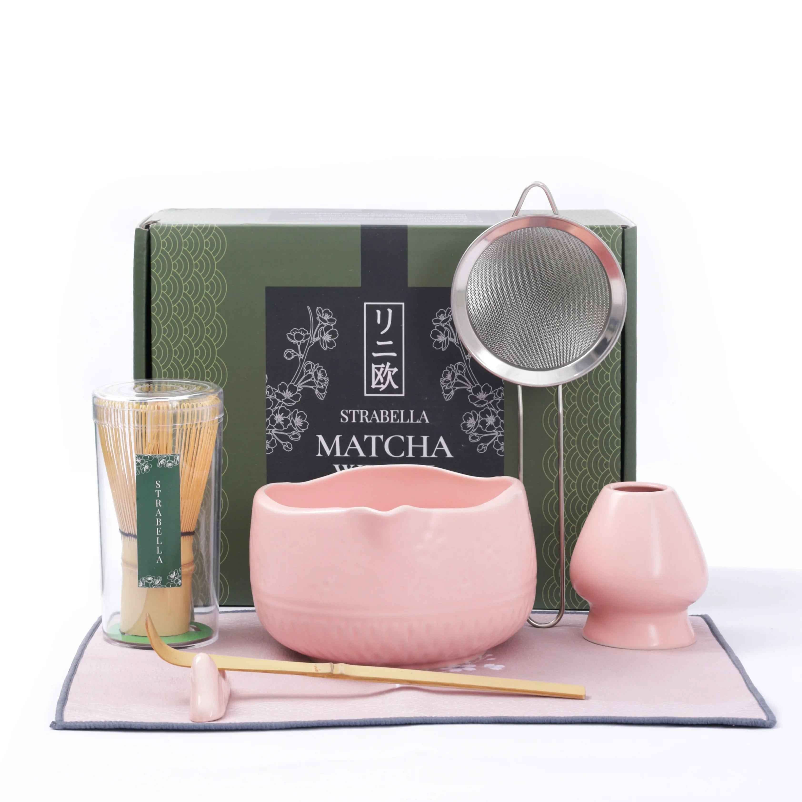Matcha Whisk Set — Bamboo Chasen + Ceramic Chawan Gift Set - The Everyday Things Boutique