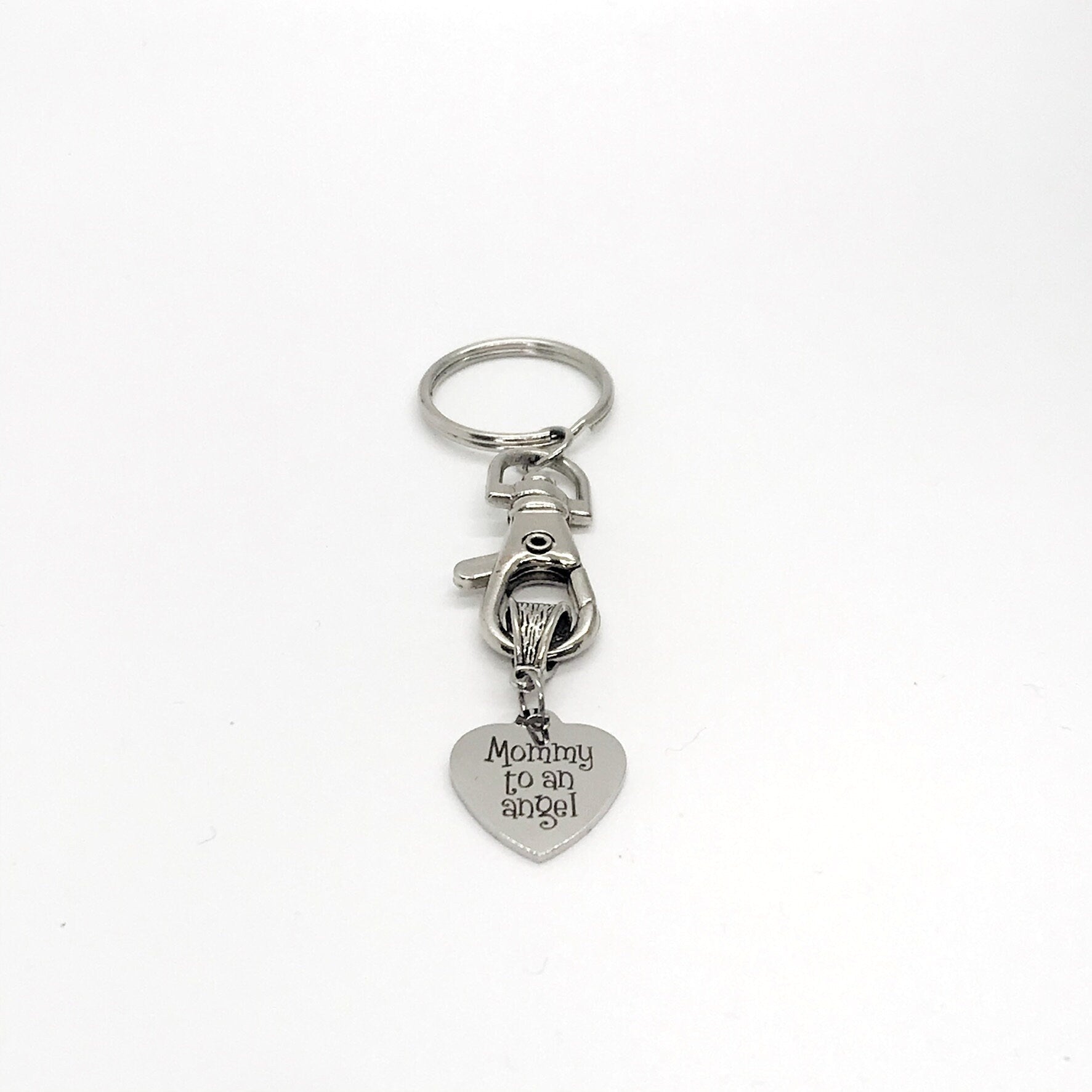 Miscarriage Gift, Mommy To An Angel Keychain, Miscarry Memorial Gift, Infant Loss Gift, Pregnancy Loss Gift, Mom to An Angel, Baby Loss - The Everyday Things Boutique