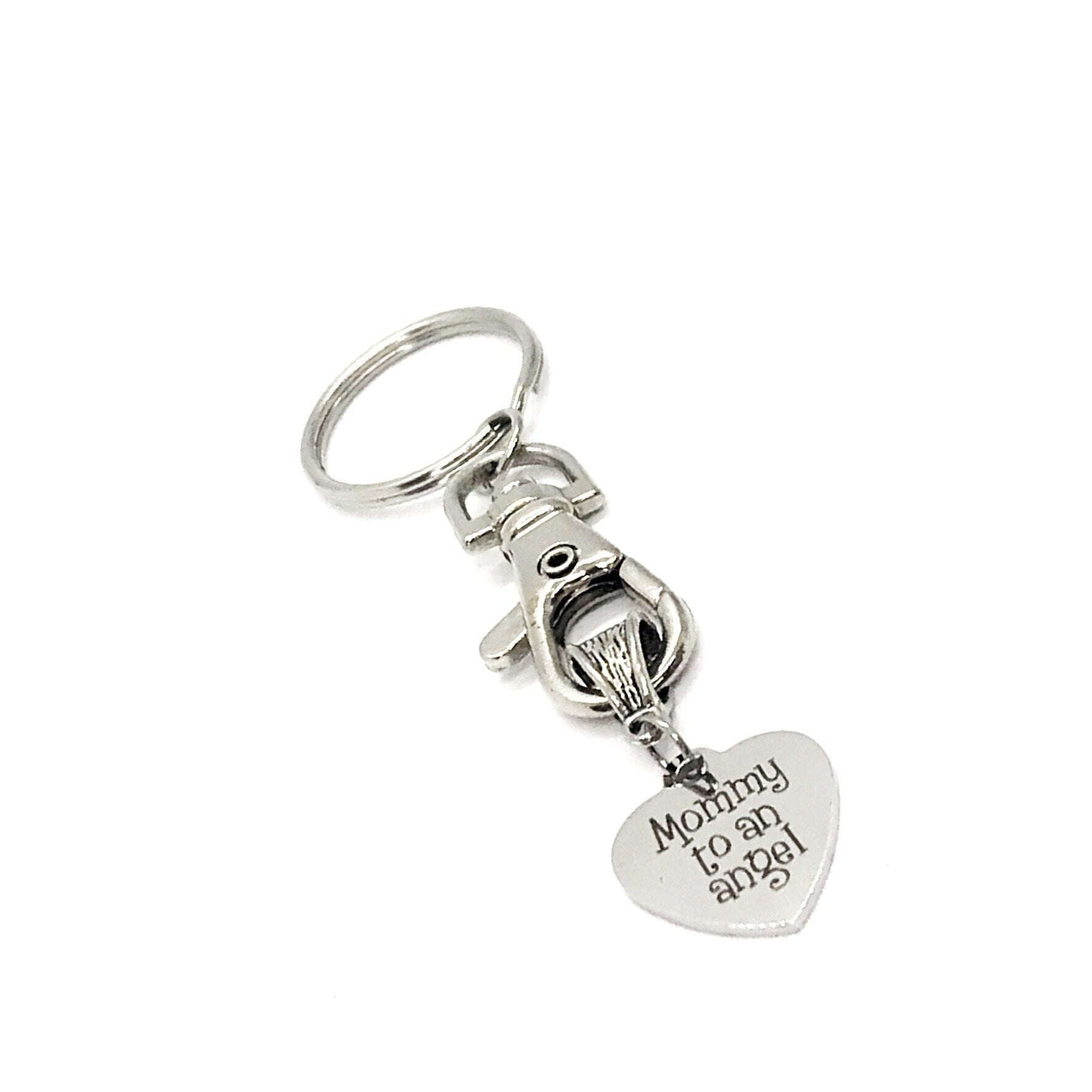 Miscarriage Gift, Mommy To An Angel Keychain, Miscarry Memorial Gift, Infant Loss Gift, Pregnancy Loss Gift, Mom to An Angel, Baby Loss - The Everyday Things Boutique