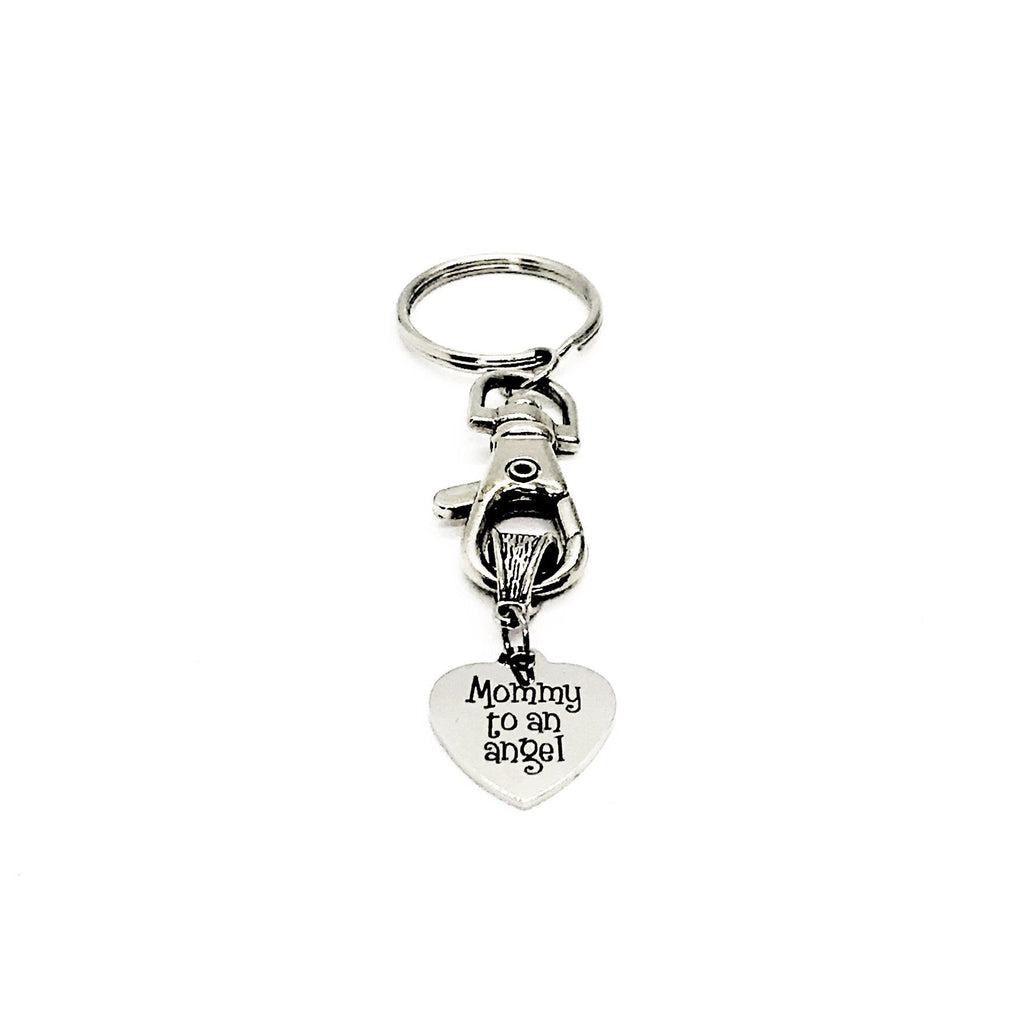 Miscarriage Gift, Mommy To An Angel Keychain, Miscarry Memorial Gift, Infant Loss Gift, Pregnancy Loss Gift, Mom to An Angel, Baby Loss - The Everyday Things Boutique