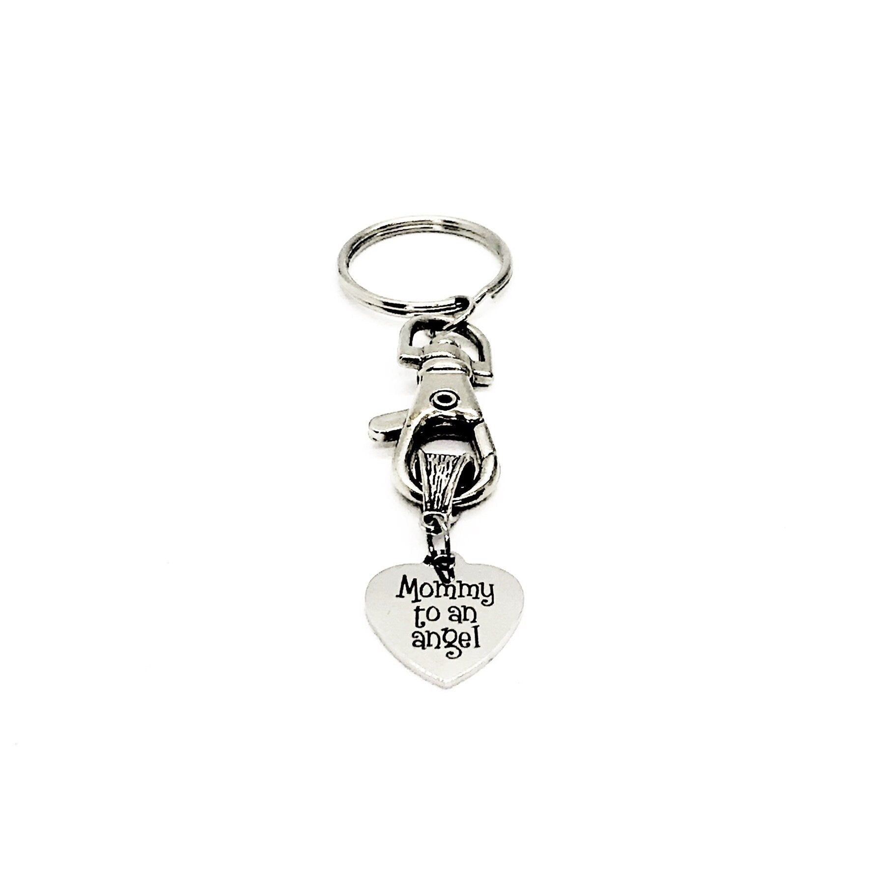 Miscarriage Gift, Mommy To An Angel Keychain, Miscarry Memorial Gift, Infant Loss Gift, Pregnancy Loss Gift, Mom to An Angel, Baby Loss - The Everyday Things Boutique