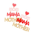Mom Mama Mother Glittered Resin Heart Message Earrings - The Everyday Things Boutique