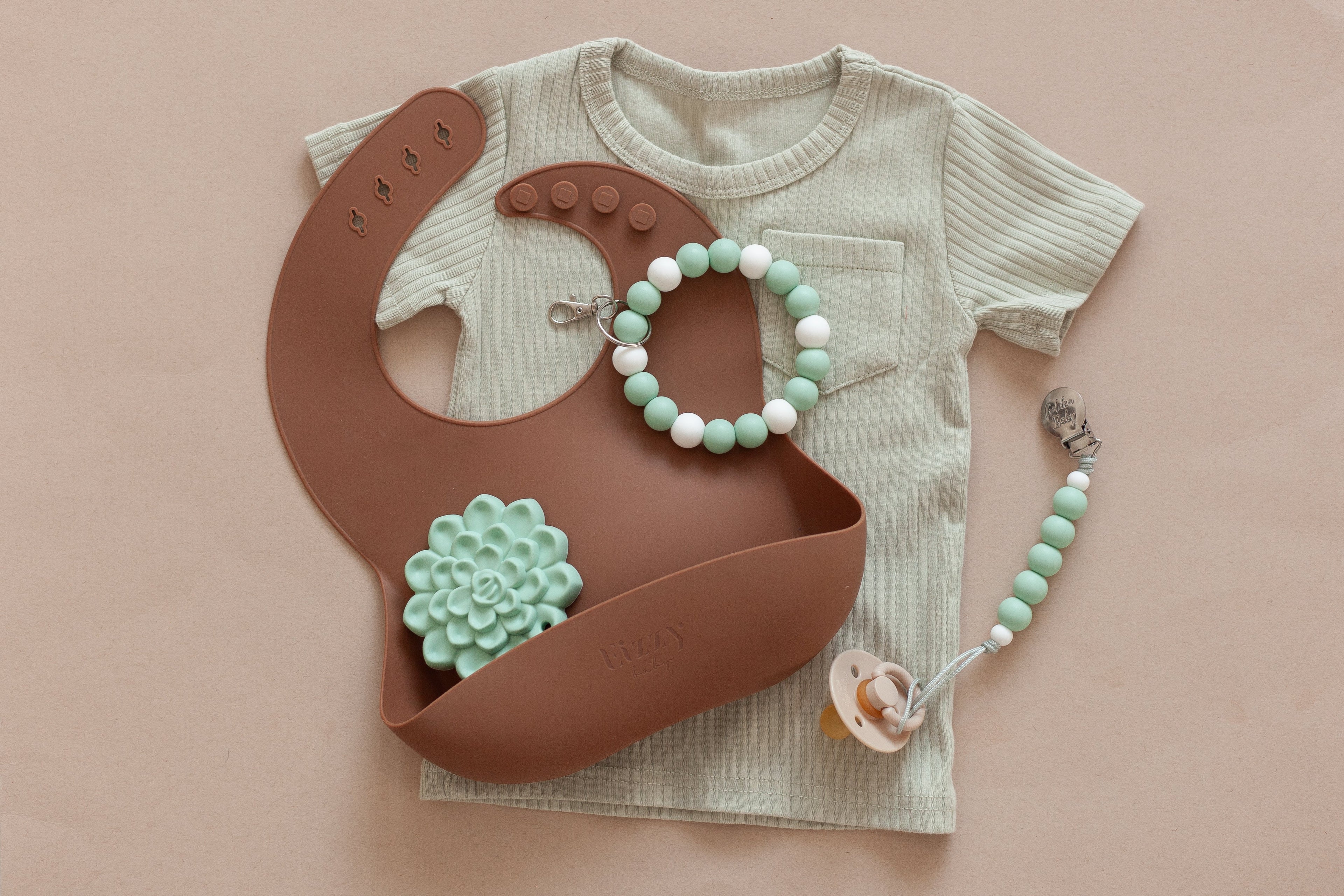 Mommy and Me Bundle // Aqua Succulent - The Everyday Things Boutique