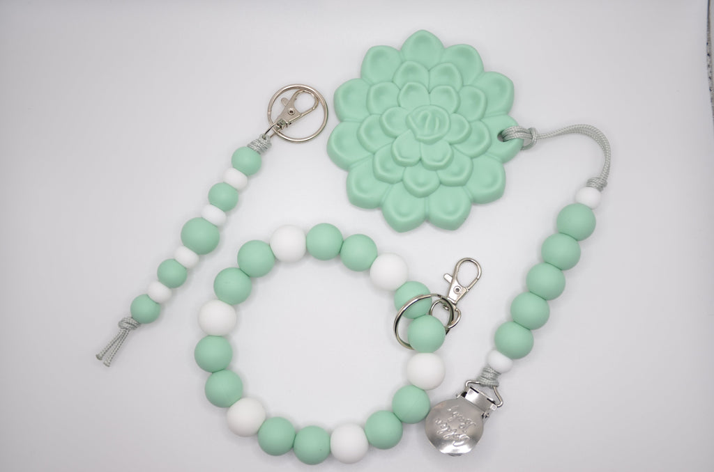 Mommy and Me Bundle // Aqua Succulent - The Everyday Things Boutique