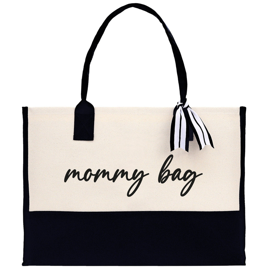 Mommy Bag Canvas Tote Bag Mama Tote Mom Stuff Bag Mommy Bag Dog Mom Gift Dog Mom Bag Mom Shopping Bag Mom Gift Best Mom Ever Bag - The Everyday Things Boutique