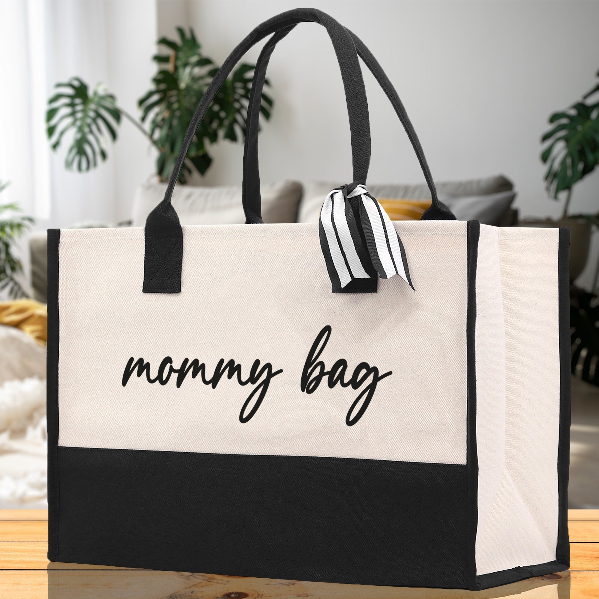 Mommy Bag Canvas Tote Bag Mama Tote Mom Stuff Bag Mommy Bag Dog Mom Gift Dog Mom Bag Mom Shopping Bag Mom Gift Best Mom Ever Bag - The Everyday Things Boutique