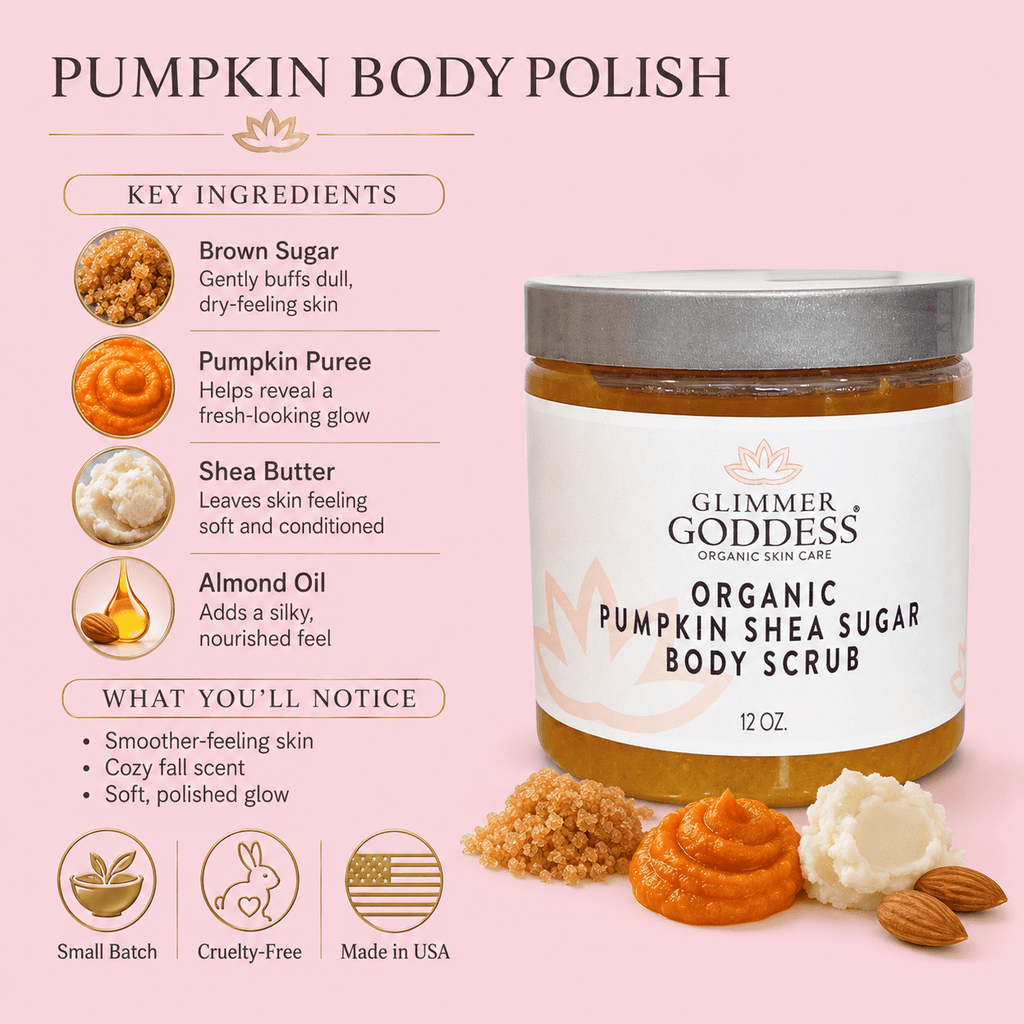 Organic Pumpkin Shea Sugar Body Scrub – Fall Scented Exfoliator - The Everyday Things Boutique