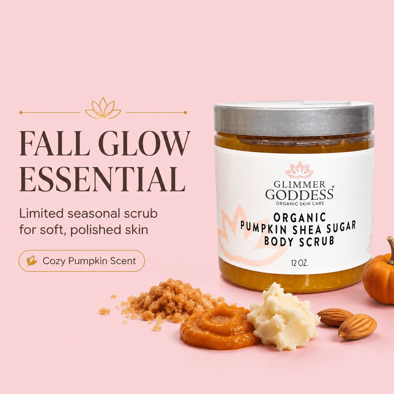 Organic Pumpkin Shea Sugar Body Scrub – Fall Scented Exfoliator - The Everyday Things Boutique
