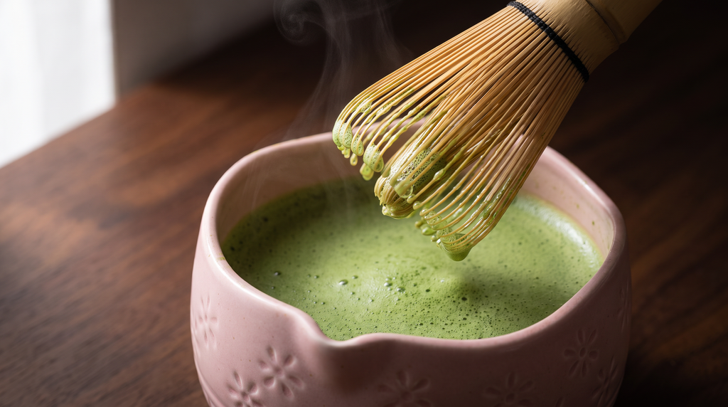 Matcha Whisk Set — Bamboo Chasen + Ceramic Chawan Gift Set