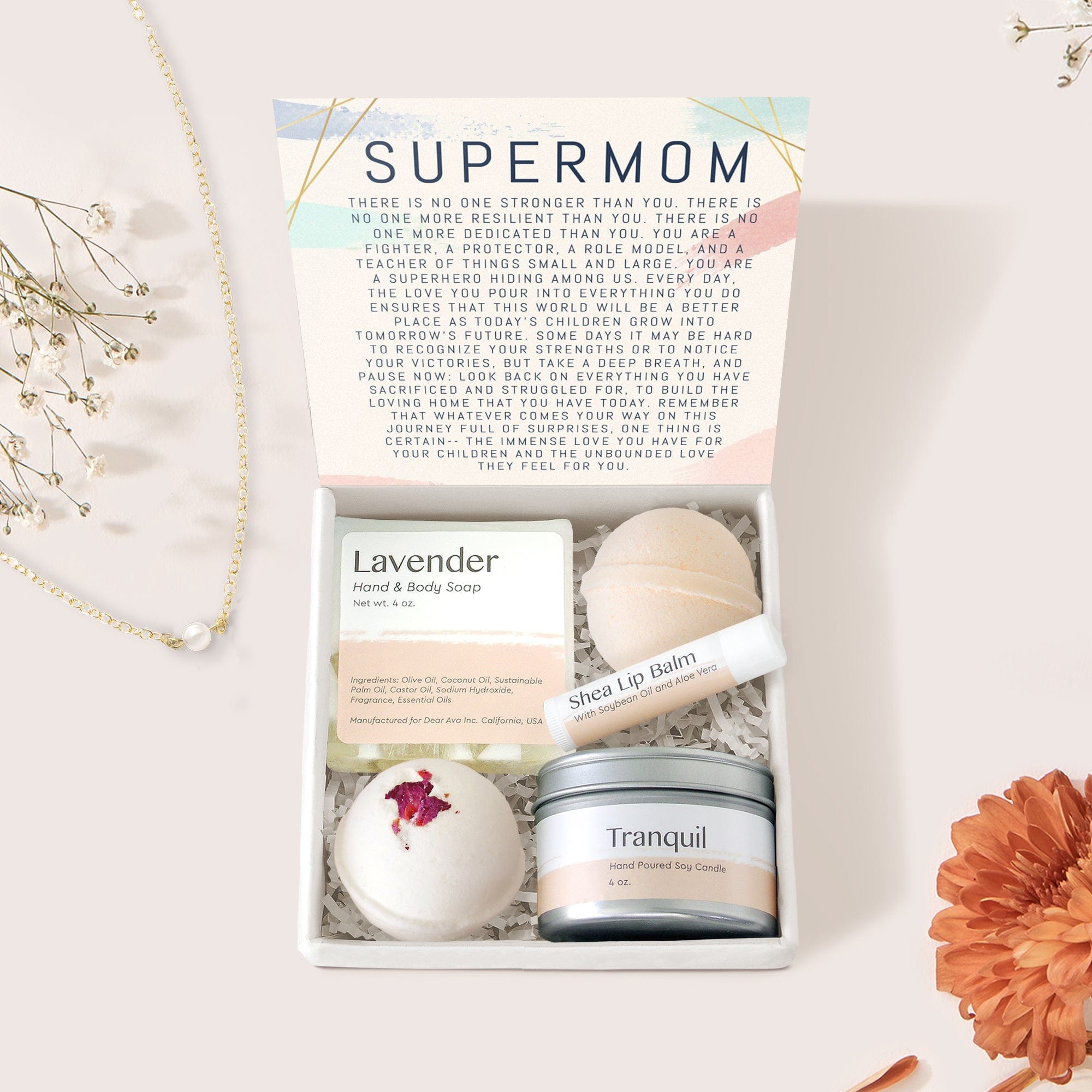 Single Mom Pearl Necklace Gift Box Set - The Everyday Things Boutique