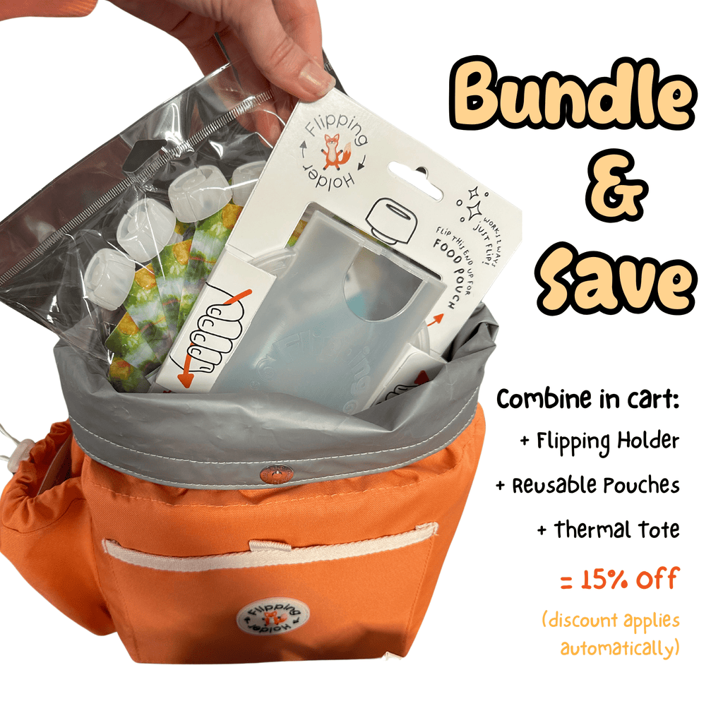 Thermal Tote with Bottle Pocket | easy carry-all bag, clip handle for convenient attachment - The Everyday Things Boutique